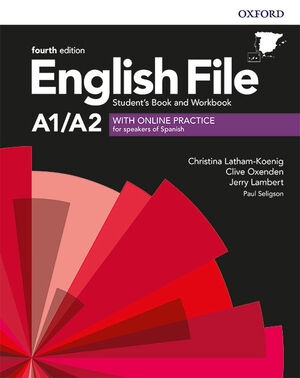 ENGLISH FILE 4TH EDITION A1 A2. STUDENT'S BOOK AND WORKBOOK WITH KEY PACK
