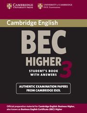 CAMBRIDGE BEC HIGHER 3 STUDENT'S BOOK WITH ANSWERS