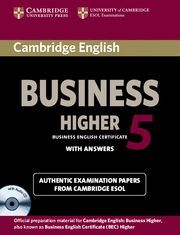 CAMBRIDGE ENGLISH BUSINESS 5 HIGHER SELF-STUDY PACK (STUDENT'S BOOK WITH ANSWERS