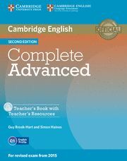 COMPLETE ADVANCED TEACHER'S BOOK WITH TEACHER'S RESOURCES CD-ROM 2ND EDITION