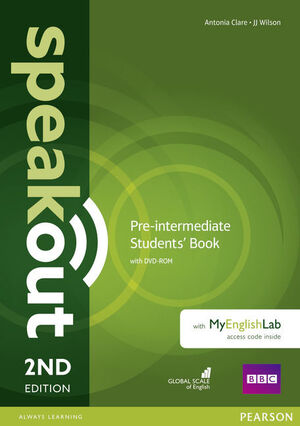 SPEAKOUT PRE-INTERMEDIATE 2ND EDITION STUDENTS' BOOK WITH DVD-ROM AND MYENGLISHL