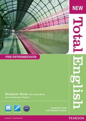 NEW TOTAL ENGLISH PRE-INTERMEDIATE STUDENTS' BOOK WITH ACTIVE BOOK PACK