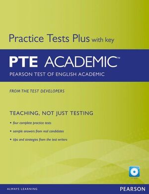 PEARSON TEST OF ENGLISH ACADEMIC PRACTICE TESTS PLUS AND CD-ROM WITH KEYPACK