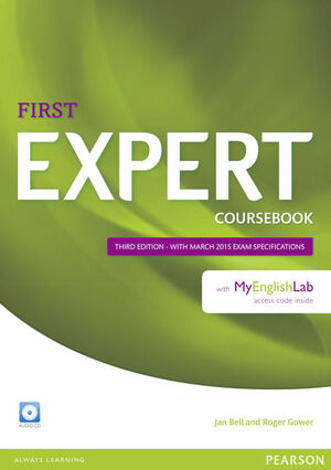 EXPERT FIRST 3RD EDITION COURSEBOOK WITH AUDIO CD AND MYENGLISHLAB PACK