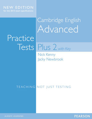 CAMBRIDGE ADVANCED VOLUME 2 PRACTICE TESTS PLUS NEW EDITION STUDENTS' BOOK WITH KEY