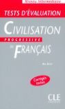 TEST D ÉVALUATION CIVILISATION PROG.DU FRANÇAIS