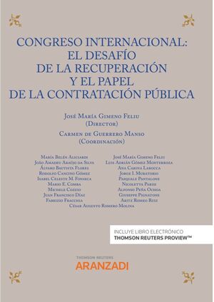 CONGRESO INTERNACIONAL: EL DESAFÍO DE LA RECUPERACIÓN Y EL PAPEL DE LA CONTRATAC