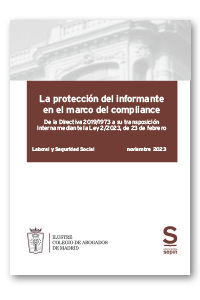 LA PROTECCIÓN DEL INFORMANTE EN EL MARCO DEL COMPLIANCE (COLECTIVOS)