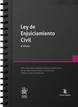 LEY DE ENJUICIAMIENTO CIVIL. 3ª EDICIÓN 2023 CON ANILLAS