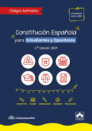 CONSTITUCIÓN ESPAÑOLA PARA ESTUDIANTES Y OPOSITORES
