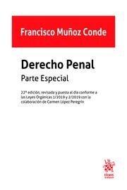 DERECHO PENAL PARTE ESPECIAL 22ª EDICIÓN 2019