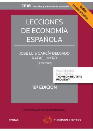 LECCIONES DE ECONOMÍA ESPAÑOLA. 16ª EDICIÓN