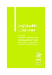 LEGISLACIÓN CONCURSAL