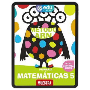 MATEMÁTICAS ABN 5.  PRIMARIA. EDUDYNAMIC ACTIVO