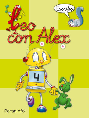 LEO CON ALEX. ESCRITURA 4. PAUTA (EDUCACIÓN INFANTIL)