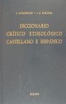 DICCIONARIO CRÍTICO ETIMOLÓGICO CASTELLANO E HISPÁNICO VOLUMEN II CE-F