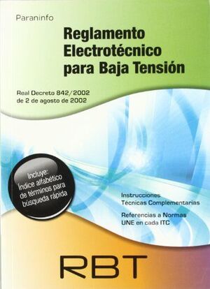 RBT REGLAMENTO ELECTROTÉCNICO PARA BAJA TENSIÓN