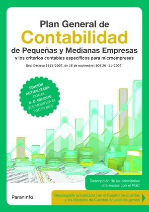 PLAN GENERAL DE CONTABILIDAD DE PEQUEÑAS Y MEDIANAS EMPRESAS 3.ª EDICIÓN 2017