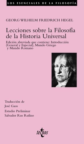 LECCIONES SOBRE LA FILOSOFÍA DE LA HISTORIA UNIVERSAL