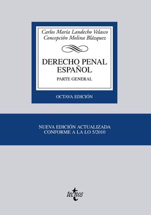 DERECHO PENAL ESPAÑOL.8ºED PARTE GENERAL