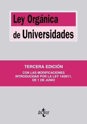 LEY ORGÁNICA DE UNIVERSIDADES