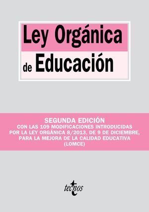 LEY ORGÁNICA DE EDUCACIÓN