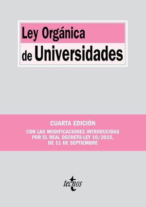 LEY ORGÁNICA DE UNIVERSIDADES