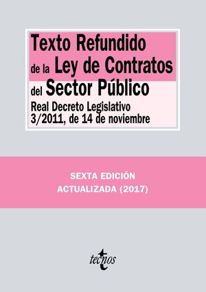 TEXTO REFUNDIDO DE LA LEY DE CONTRATOS DEL SECTOR PÚBLICO