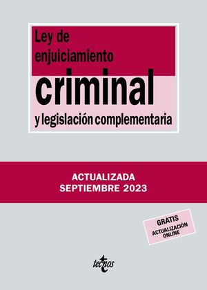 LEY ENJUICIAMIENTO CRIMINAL Y LEGISLACIÓN COMPLEMENTARIA (2023)