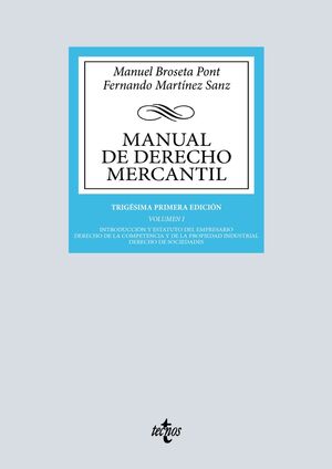 MANUAL DE DERECHO MERCANTIL 31ª ED
