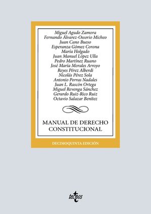 MANUAL DE DERECHO CONSTITUCIONAL 15ª ED