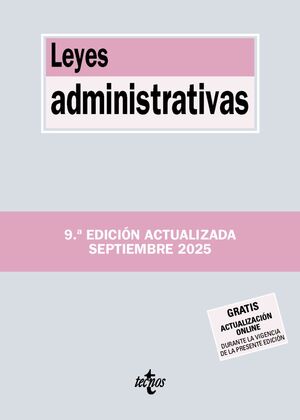 LEYES ADMINISTRATIVAS 9ª ED. SEPT 2025