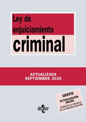 LEY DE ENJUICIAMIENTO CRIMINAL SEPT 2025