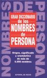 GRAN DICCIONARIO DE LOS NOMBRES DE PERSONA