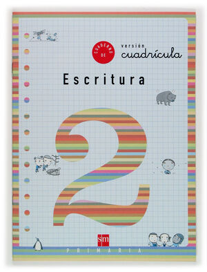 CUADERNO 2 DE ESCRITURA, CUADRÍCULA. 1 PRIMARIA