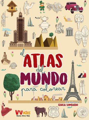 EL ATLAS DEL MUNDO PARA COLOREAR (VVKIDS)