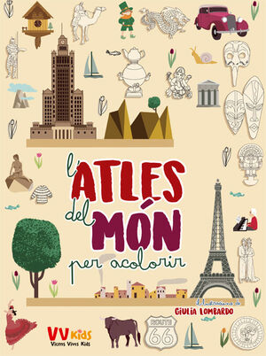 ATLES DEL MON PER ACOLORIR (VVKIDS)