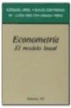 ECONOMETRÍA. EL MODELO LINEAL