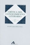 CRÍTICA DEL CONOCIMIENTO LITERARIO