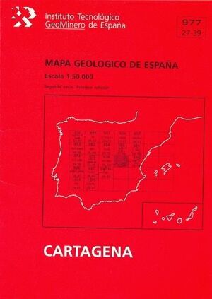 MAPA GEOLÓGICO DE ESPAÑA, ESCALA 1:50.000, N. 977 CARTAGENA