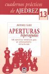 CUADERNOS PRÁCTICOS DE AJEDREZ 13. APERTURAS HIPERAGUDAS