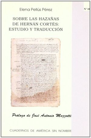 SOBRE LAS HAZAÑAS DE HERNÁN CORTÉS