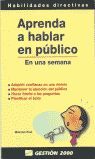 APRENDA A HABLAR EN PÚBLICO