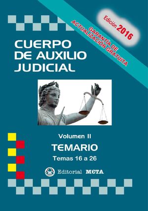 CUERPO DE AUXILIO JUDICIAL II TEMARIO