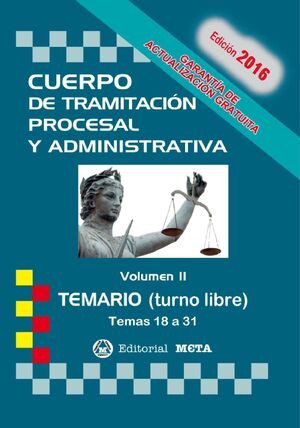 CUERPO DE TRAMITACION PROCESAL II TEMARIO