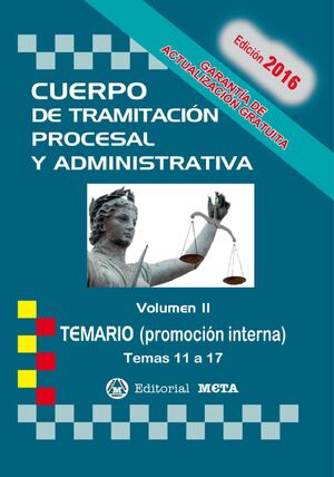 CUERPO DE TRAMITACION PROCESAL P. INTERNA II TEMARIO