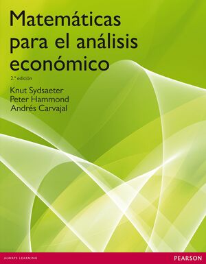 MATEMÁTICAS PARA EL ANÁLISIS ECONÓMICO. 2ª ED.