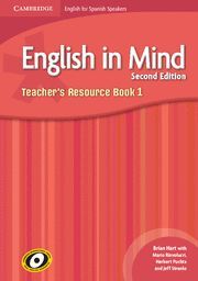 ENGLISH IN MIND FOR SPANISH SPEAKERS LEVEL 1 TEACHER'S RESOURCE BOOK WITH AUDIO