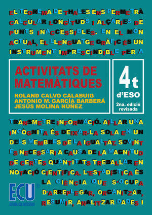 ACTIVITATS DE MATEMÀTIQUES. 4.º ESO
