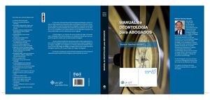MANUAL DE DEONTOLOGÍA PARA ABOGADOS
